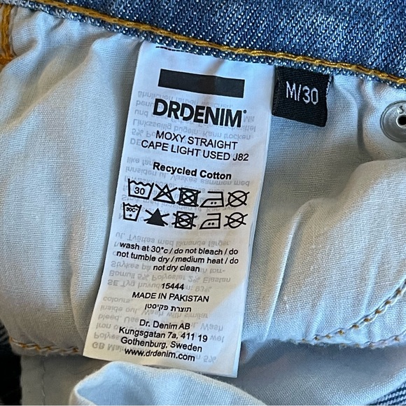 Dr. Denim Revolve Moxy Straight in Cape Light Used, Size M/30, EUC - Picture 10 of 12